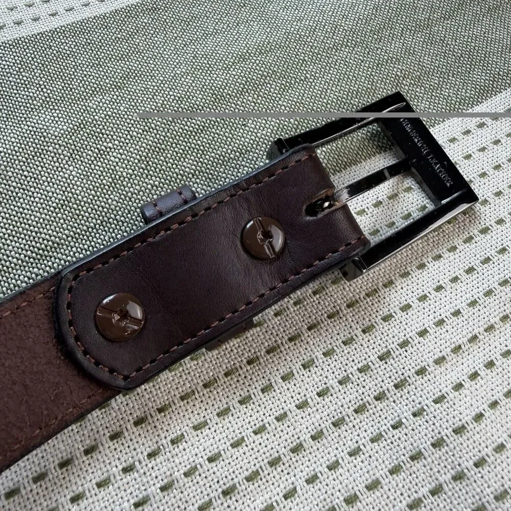 Bullhide Belts The Admiral Chocolate Brown Leather Belt Men's 48